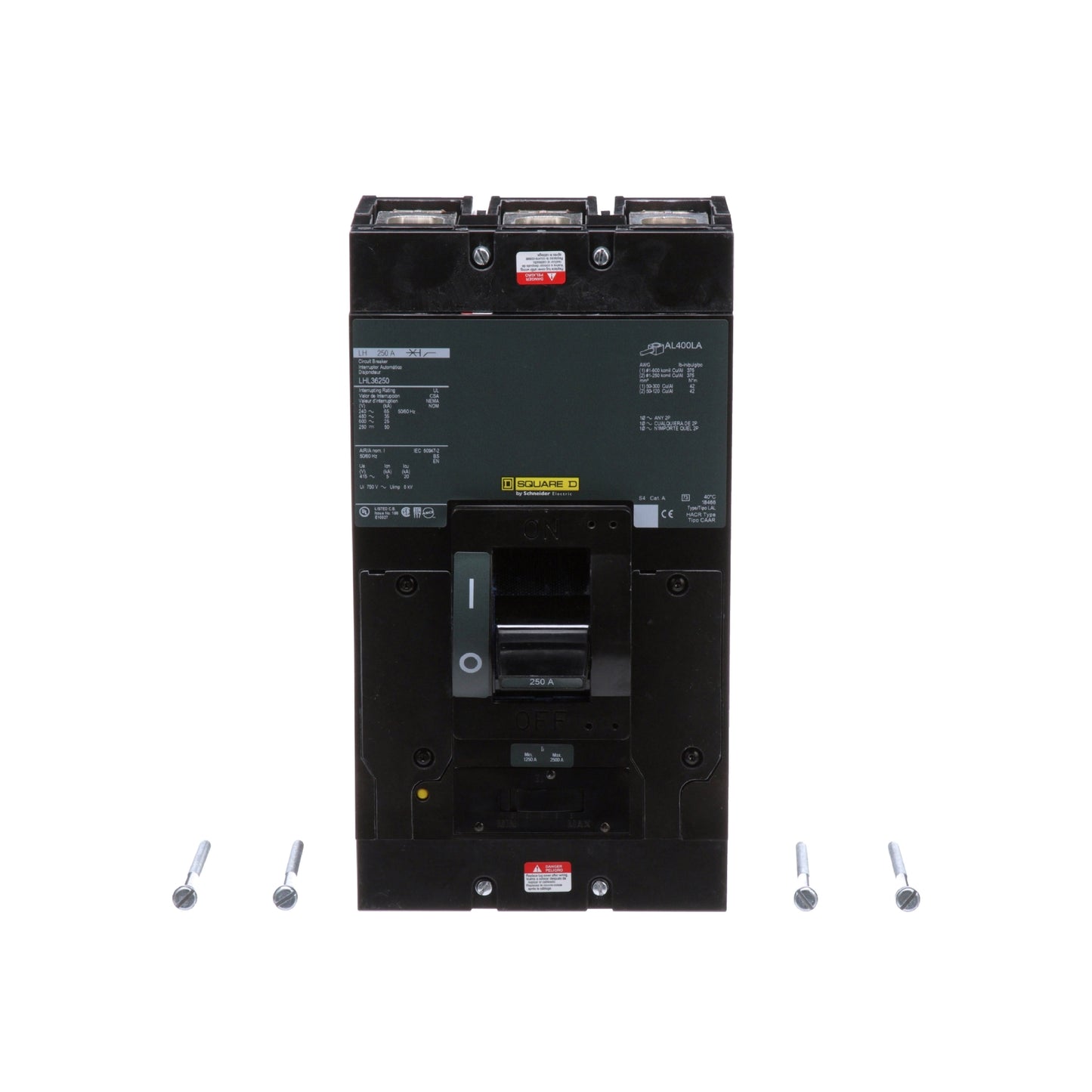 L 3 P 600V 300A Zapatas Schneider Electric LHL36250