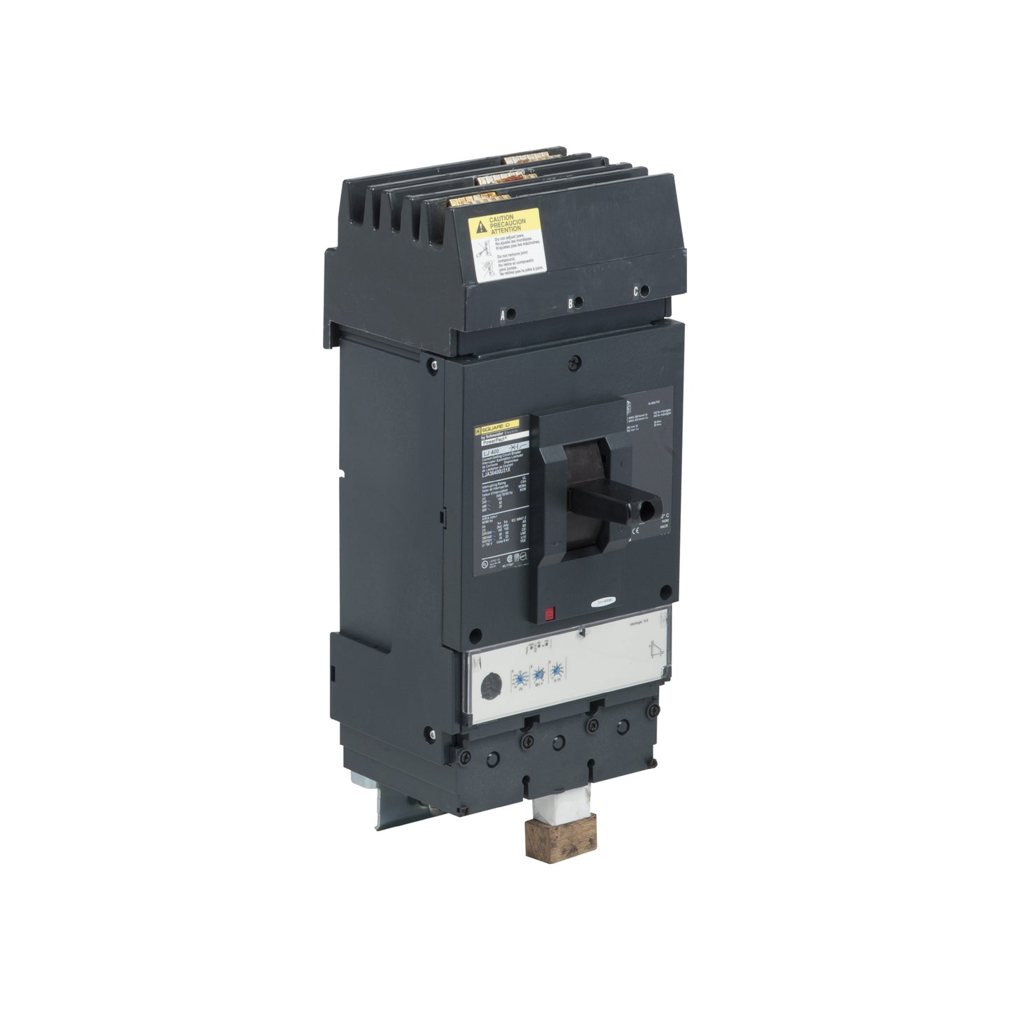 Interruptor Electrónico Powerpact L, de 400A, 3 Polos, 25 kA a 600V, I-Line, 3.3 Li Schneider Electric LJA36400U31X