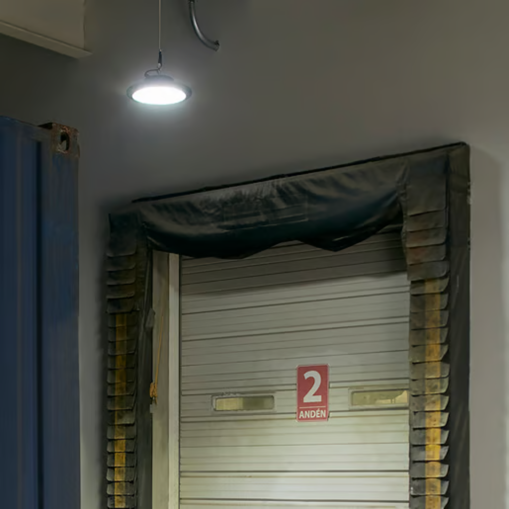 Lámpara LED Colgante Industrial Luz Fría 100W Negro Tecnolite