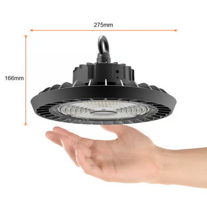 Lámpara LED Colgante Industrial Luz Fría 100W Negro Tecnolite