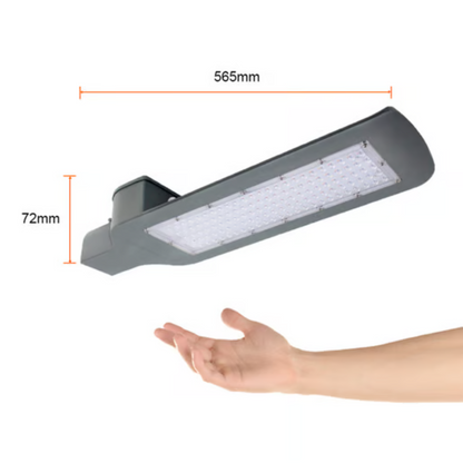 Lámpara LED de poste con fotocelda 120W Luz Fría Satinado Tecnolite