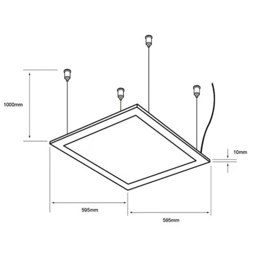 Panel LED para Techo Luz Neutra 40W Blanco Tecnolite