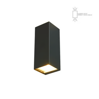 Lámpara Pared LED Empotrable para Exterior Luz Cálida 9W Gris Tecnolite