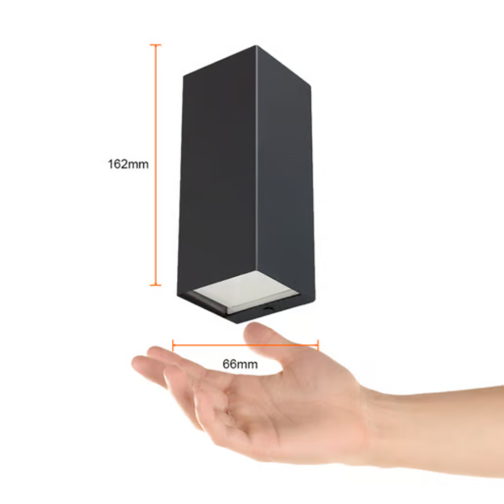 Lámpara Pared LED Empotrable para Exterior Luz Cálida 9W Gris Tecnolite