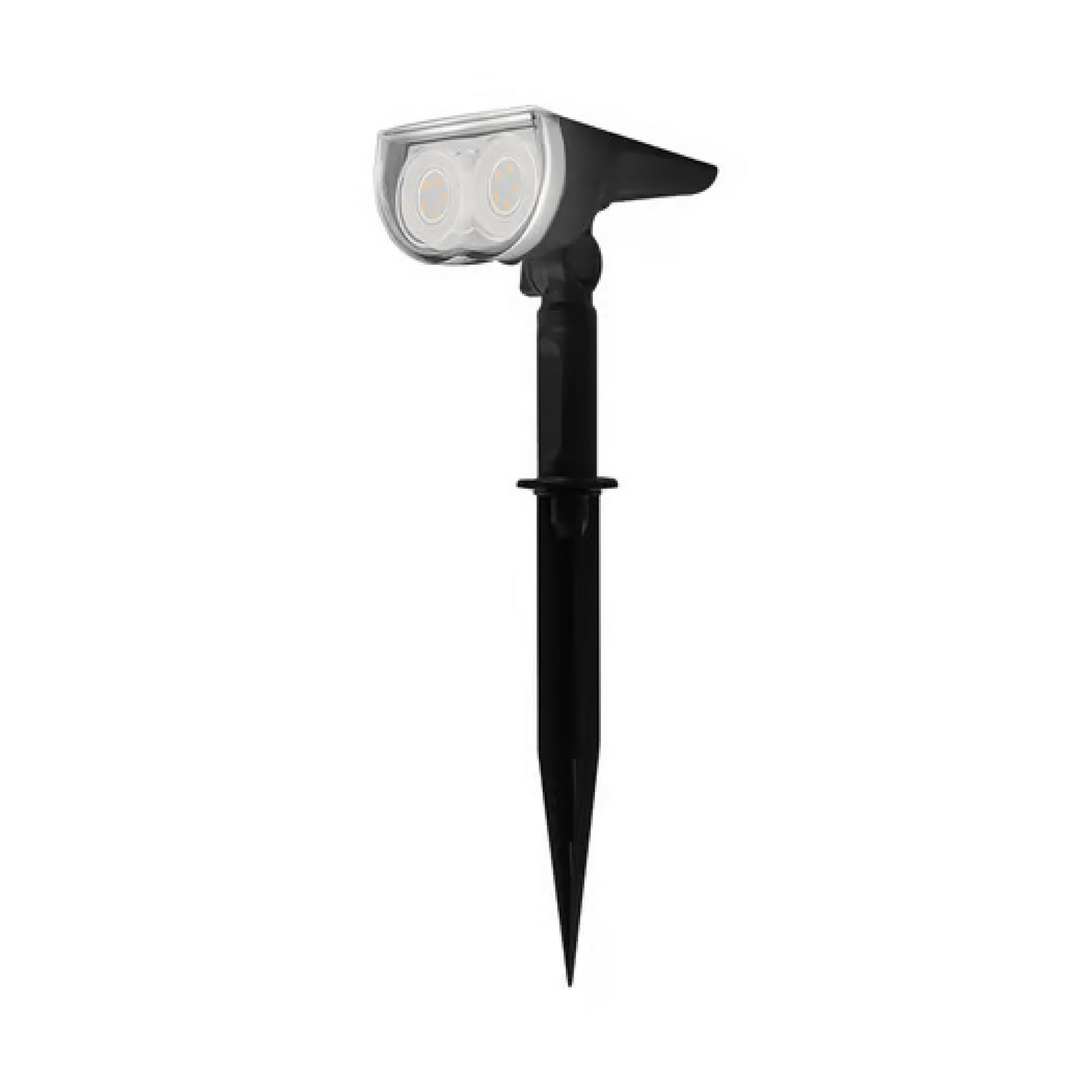 Lámpara Solar LED tipo Estaca 2W Luz Cálida IP65 Negro Tecnolite