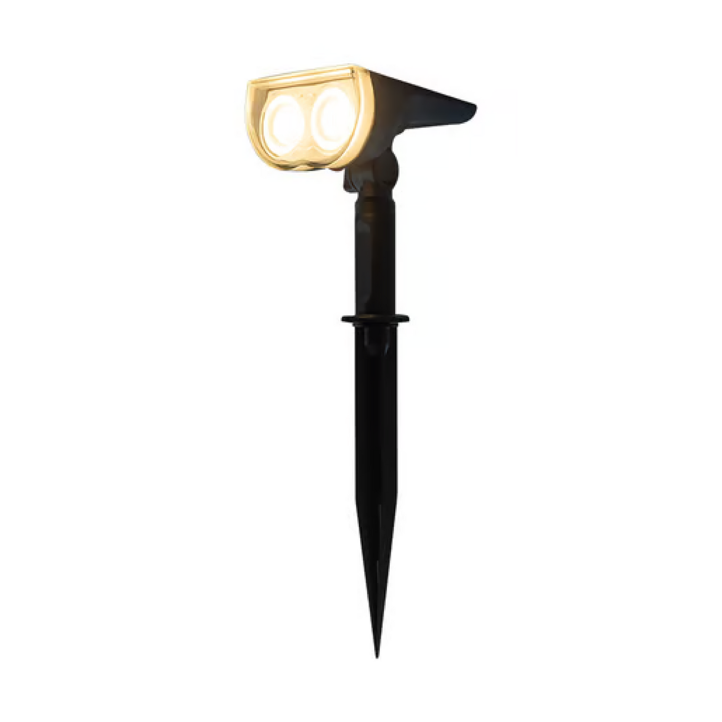 Lámpara Solar LED tipo Estaca 2W Luz Cálida IP65 Negro Tecnolite