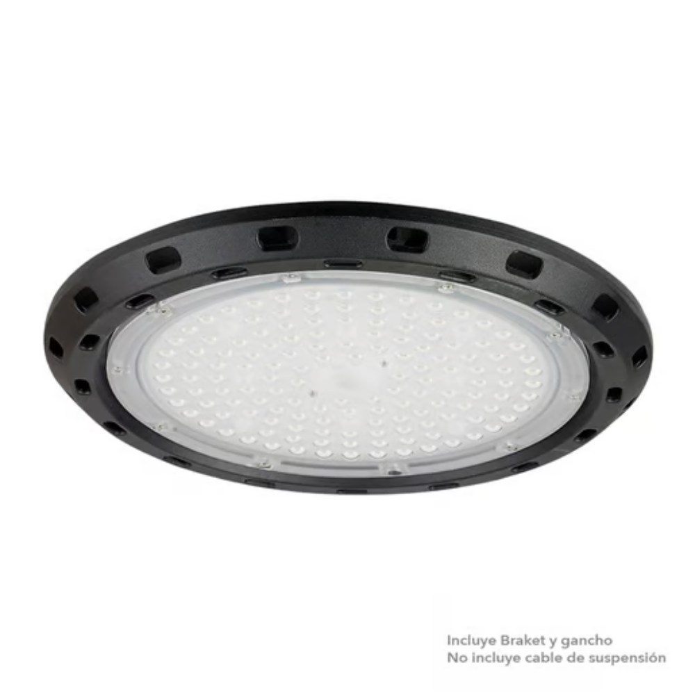 Lámpara colgante LED Luz Fría 100W Negro Tecnolite