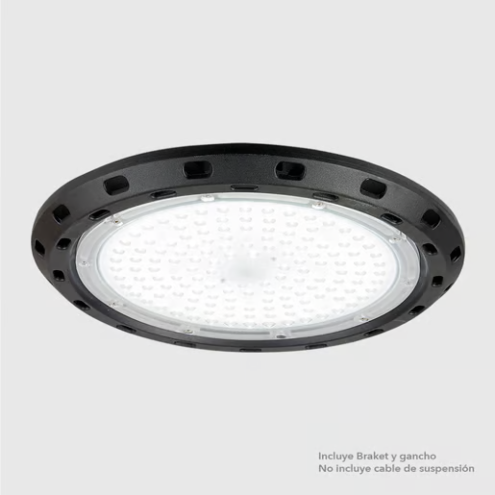 Lámpara colgante LED Luz Fría 100W Negro Tecnolite