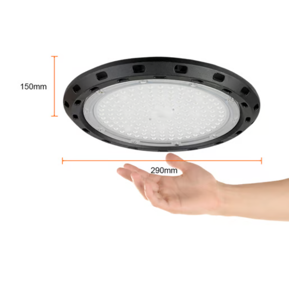 Lámpara colgante LED Luz Fría 100W Negro Tecnolite