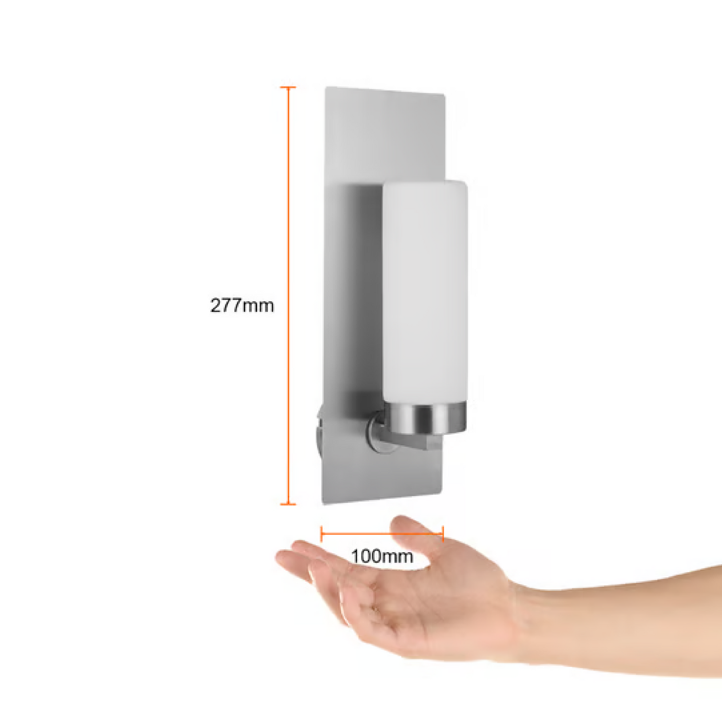Lámpara de Pared Base G9 40W Acero Satinado Tecnolite