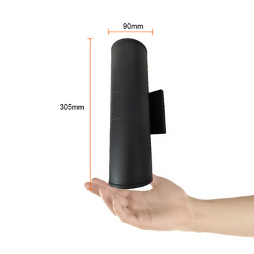 Lámpara de Pared Exterior LED 24W Negro Luz Cálida IP65 Tecnolite