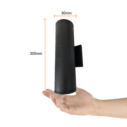 Lámpara de Pared Exterior LED 24W Negro Luz Cálida IP65 Tecnolite