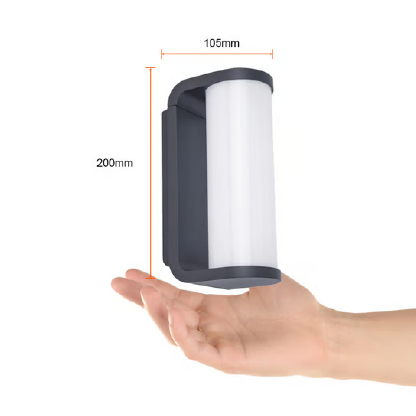 Lámpara de Pared Exterior LED Gris 10W Luz Cálida Tecnolite