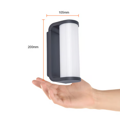 Lámpara de Pared Exterior LED Gris 10W Luz Cálida Tecnolite