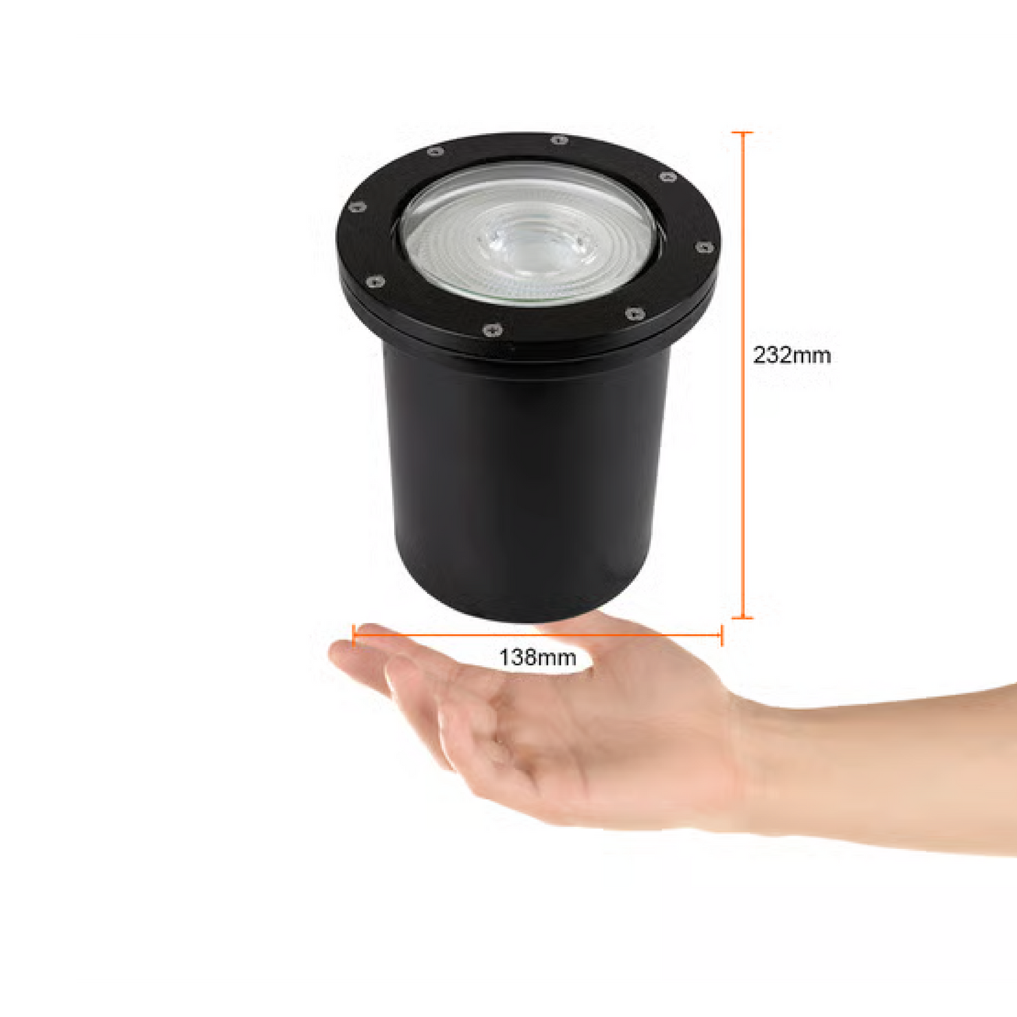 Lámpara de Piso E27 13W Negro IP65 Tecnolite