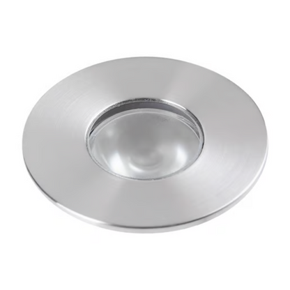 Lámpara de Piso LED Empotrable para Exterior Luz Cálida 2W Satinado Tecnolite