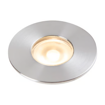 Lámpara de Piso LED Empotrable para Exterior Luz Cálida 2W Satinado Tecnolite