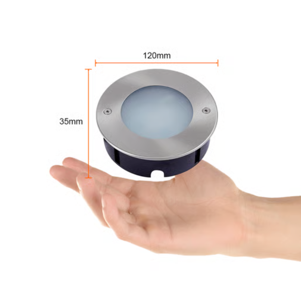 Lámpara de Piso LED Empotrable para Exterior Luz Cálida 9W Tecnolite