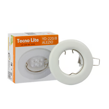 Lámpara de Techo Base GX5.3 Empotrable para Interior 50W Blanco Tecnolite