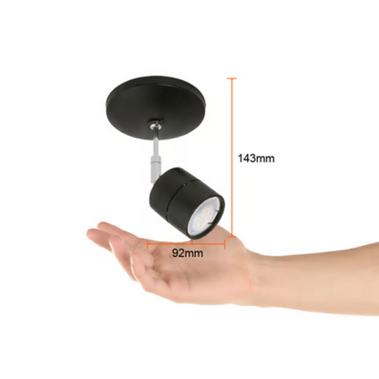 Lámpara de Techo Dirigible tipo Spot para Interior Base GU10 50W Negro Tecnolite