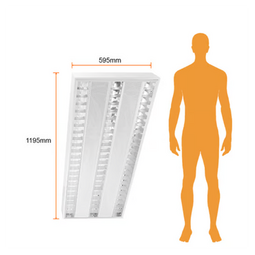 Lámpara de Techo Gabinete LED 48W Luz Fría 3 Bases G5 Blanco Tecnolite