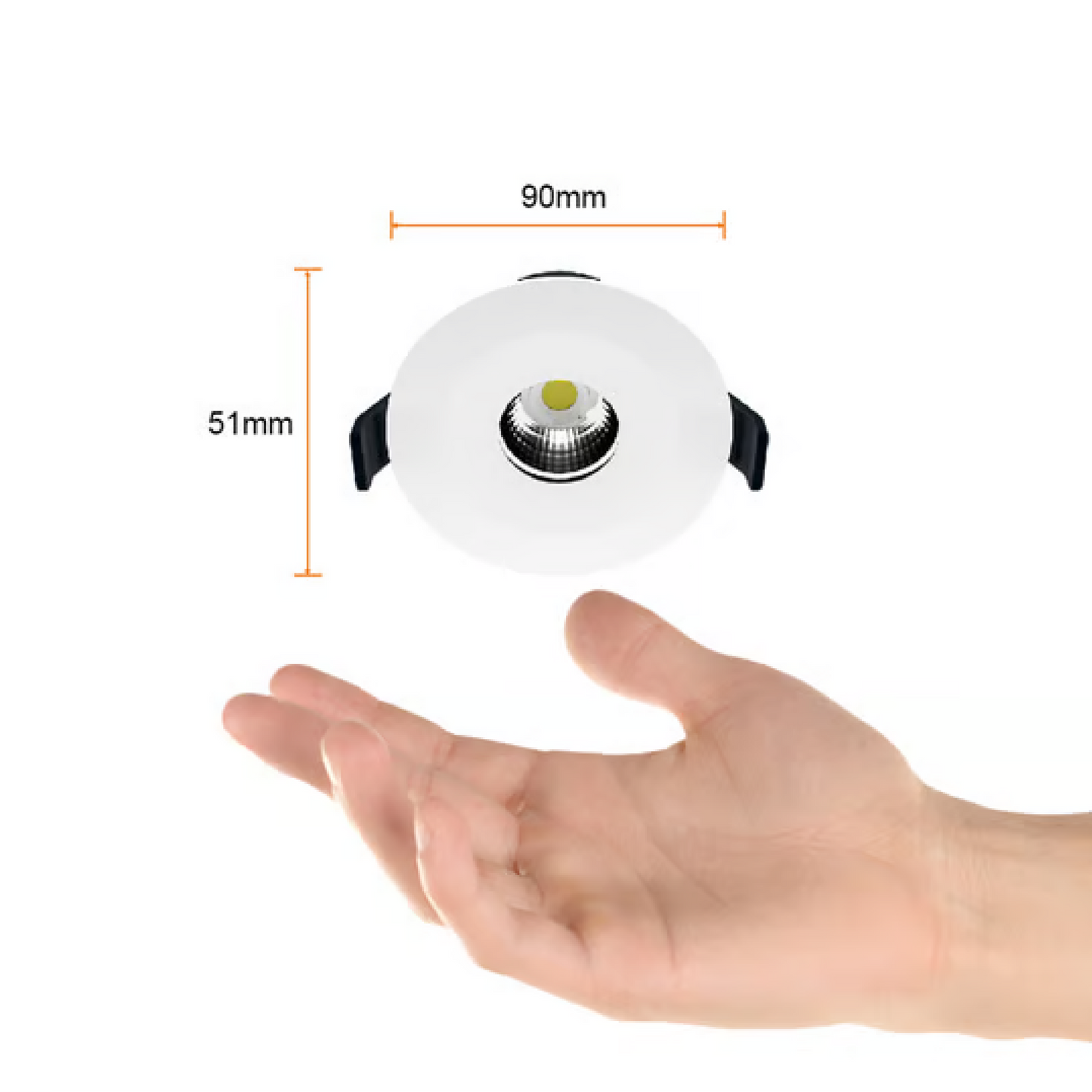 Lámpara de Techo LED Downlight 9W Luz Cálida Blanco Tecnolite
