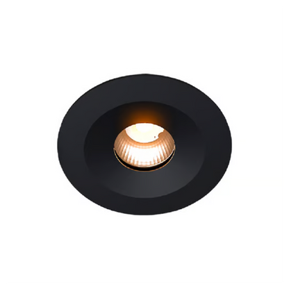 Lámpara de Techo LED Downlight 9W Luz Cálida Negro Tecnolite
