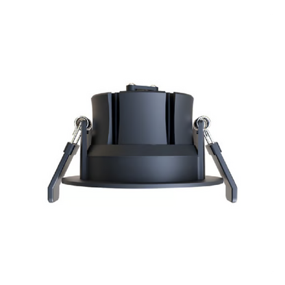 Lámpara de Techo LED Downlight 9W Luz Cálida Negro Tecnolite