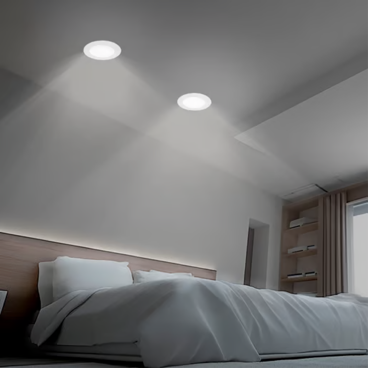 Lámpara de Techo LED Empotrable 9W Luz Fría Blanco Tecnolite