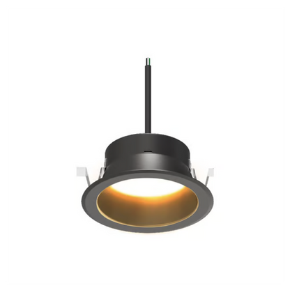 Lámpara de Techo LED Empotrable para Interior 20W Luz Cálida Negro Tecnolite
