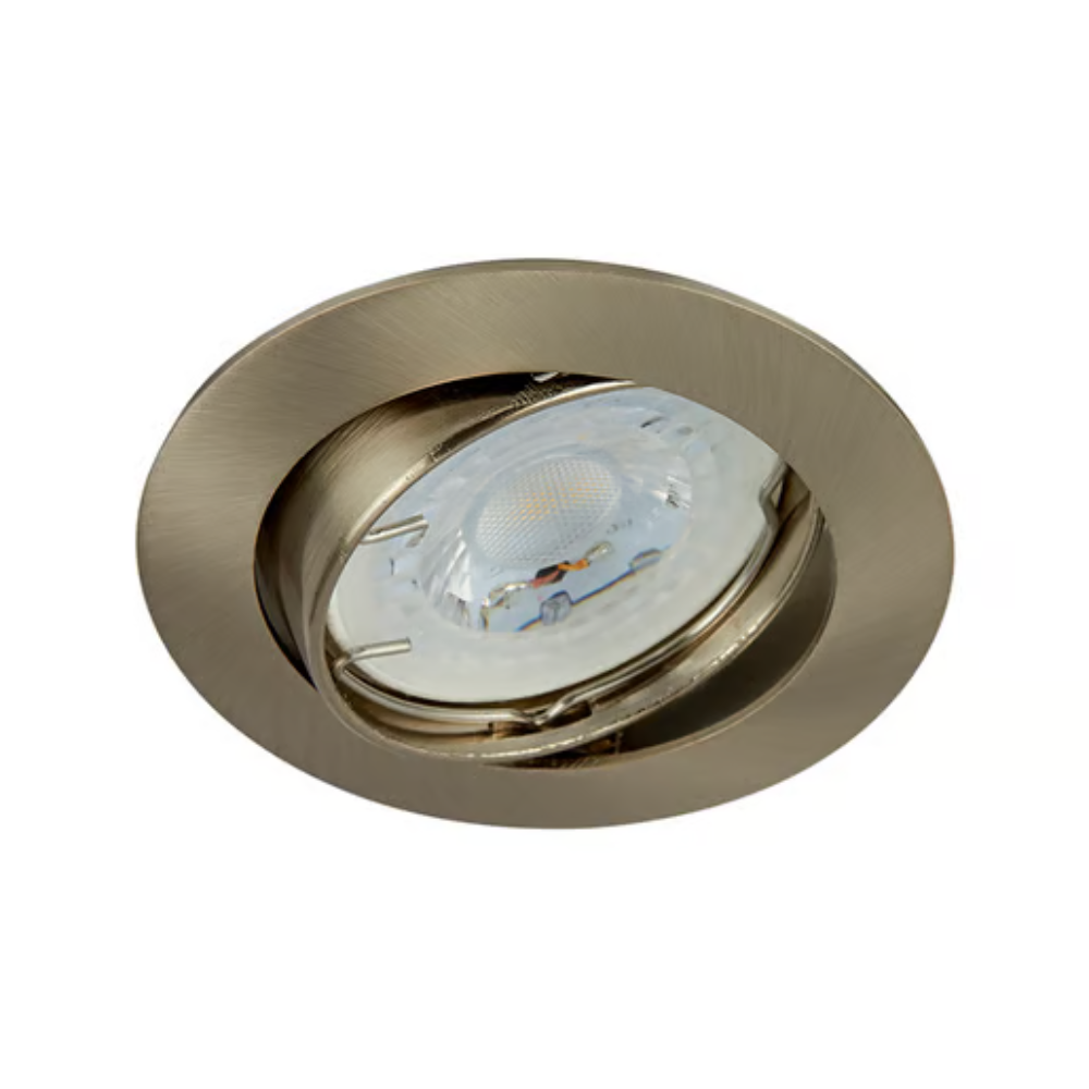 Lámpara de Techo LED Dirigible Empotrable Base GX5.3 6W Satinado Tecnolite
