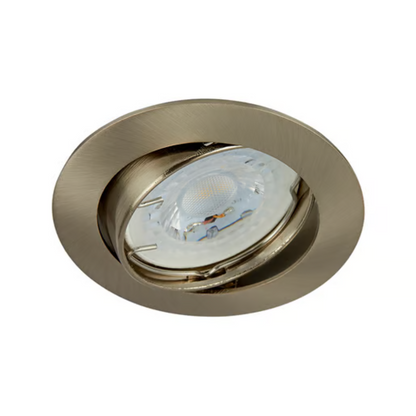 Lámpara de Techo LED Dirigible Empotrable Base GX5.3 6W Satinado Tecnolite