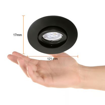Lámpara de Techo LED Empotrable para Interior Base GX5.3 Negro 50W Tecnolite