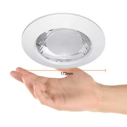 Lámpara de Techo LED Empotrable para Interior Luz Fría 9W Base E27 Blanco Tecnolite