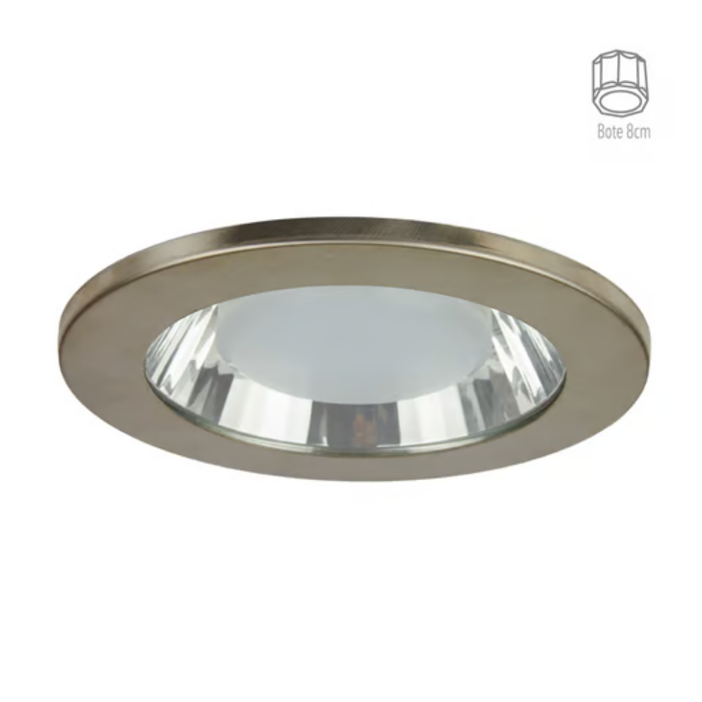 Lámpara de Techo LED Empotrable para Interior Luz Fría 9W Satinado Tecnolite