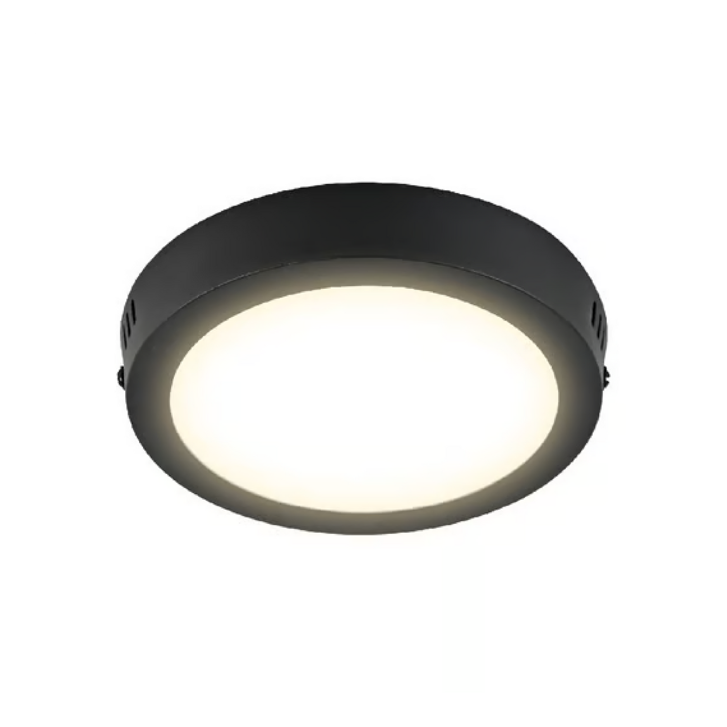 Lámpara de Techo LED Tipo Plafón Luz Cálida 12W Negro Tecnolite