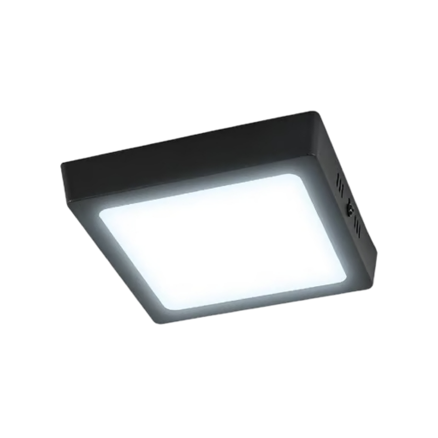 Lámpara de Techo LED Tipo Plafón Luz Fría 12W Negro Tecnolite
