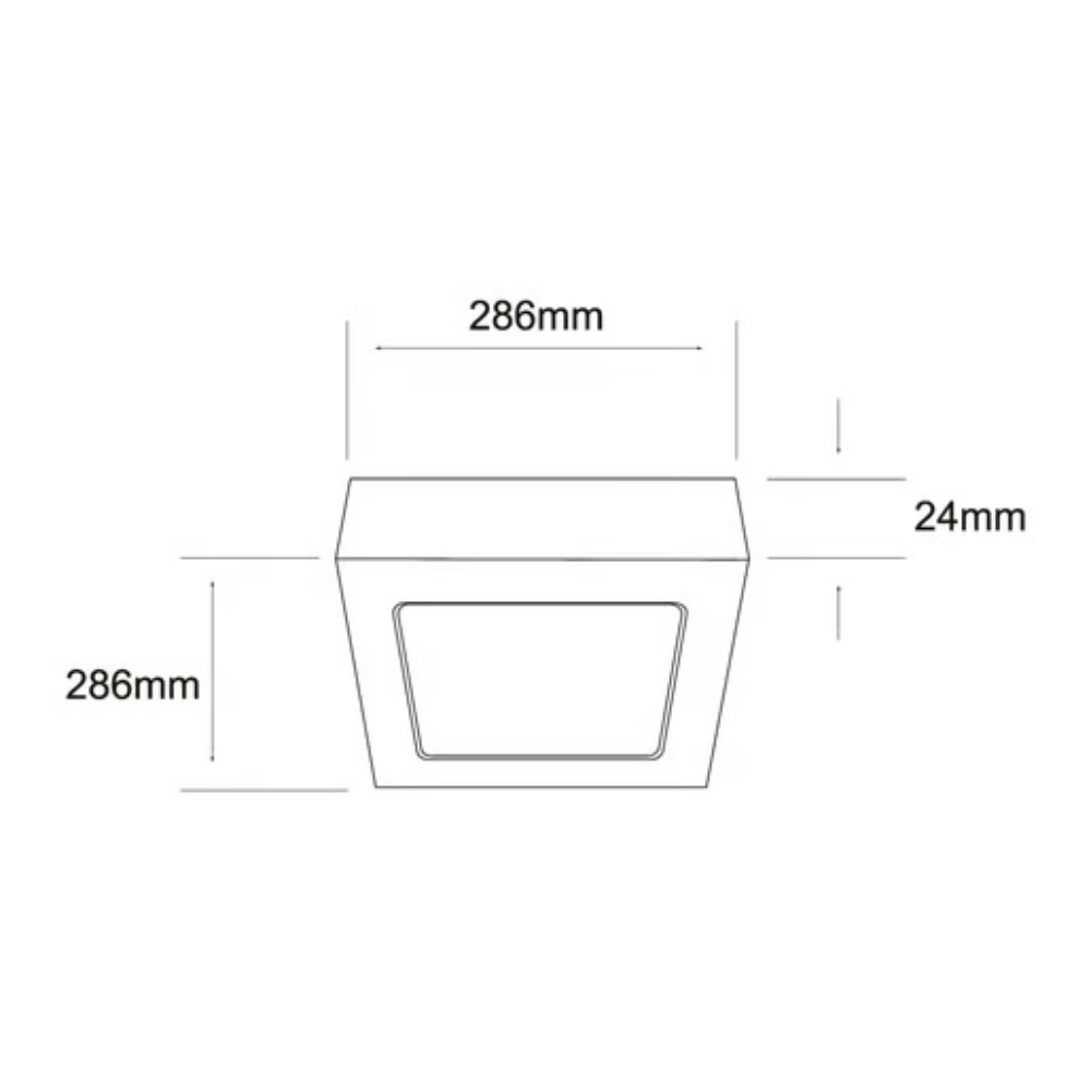 Lámpara de Techo LED Tipo Plafón para Interior Luz Fría 24W Blanco Tecnolite