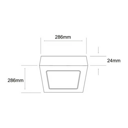 Lámpara de Techo LED Tipo Plafón para Interior Luz Fría 24W Blanco Tecnolite