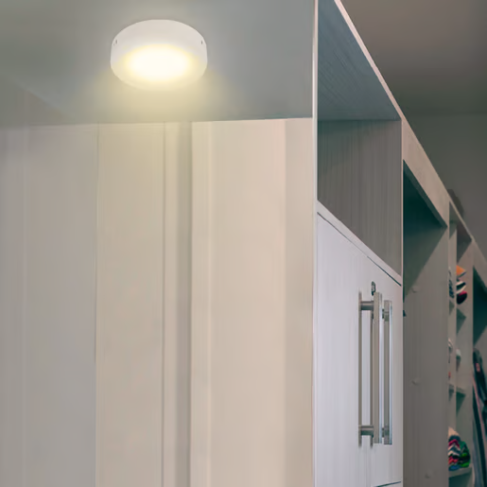 Lámpara de Techo LED Tipo Plafón para Interior Luz Cálida 6W Blanco Tecnolite