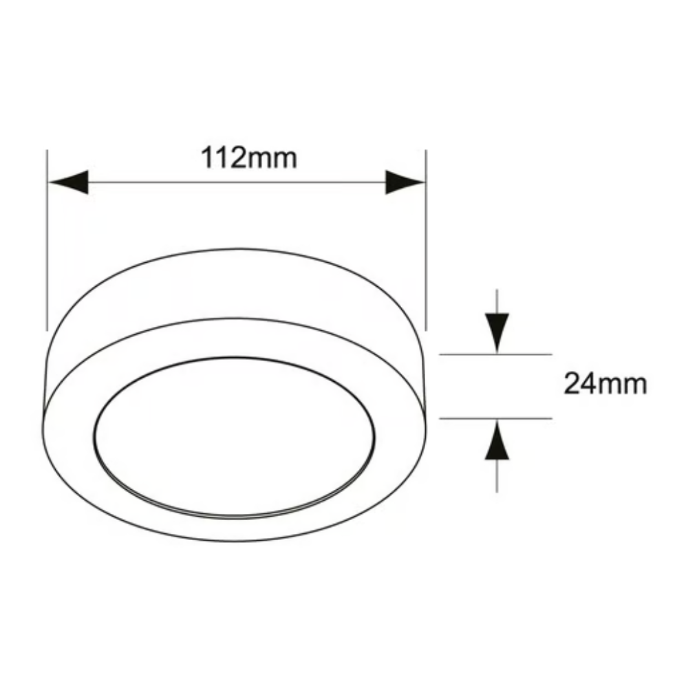 Lámpara de Techo LED Tipo Plafón para Interior Luz Cálida 6W Blanco Tecnolite