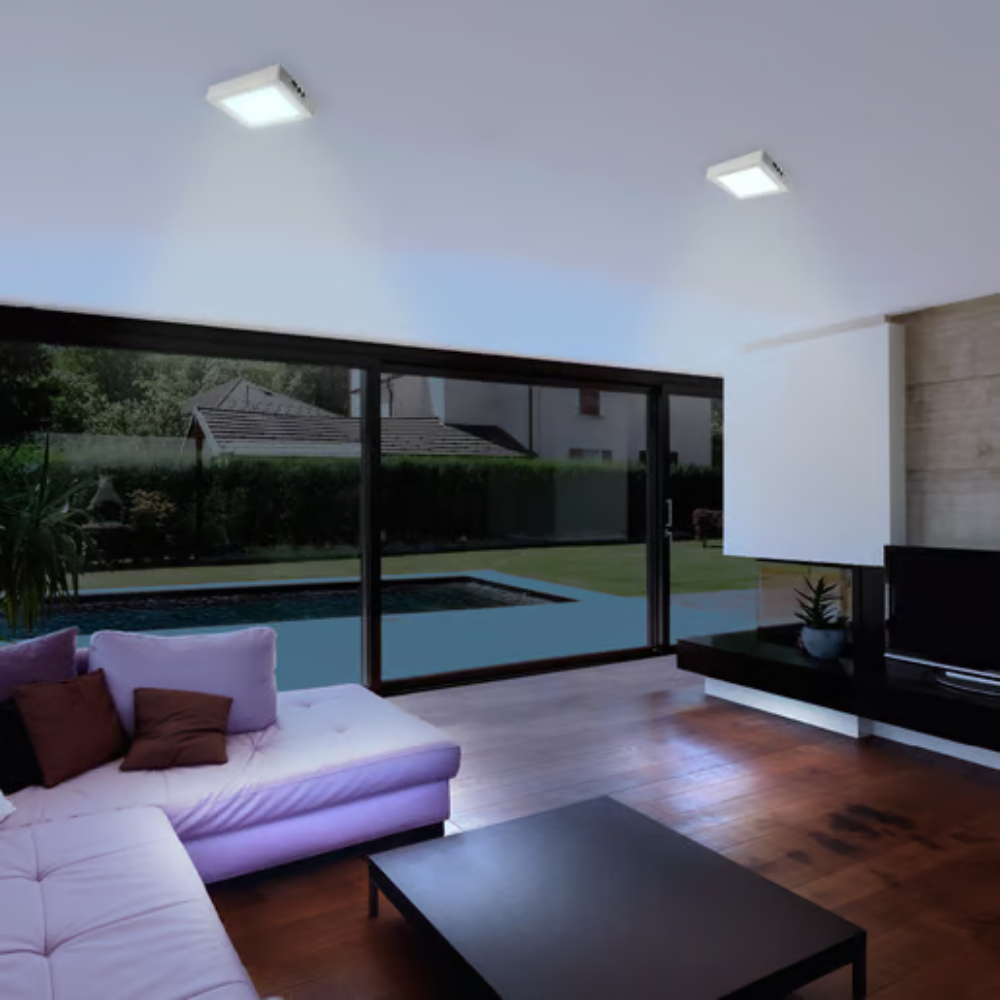 Lámpara de Techo LED Tipo Plafón para Interior Luz Fría 12W Blanco Tecnolite