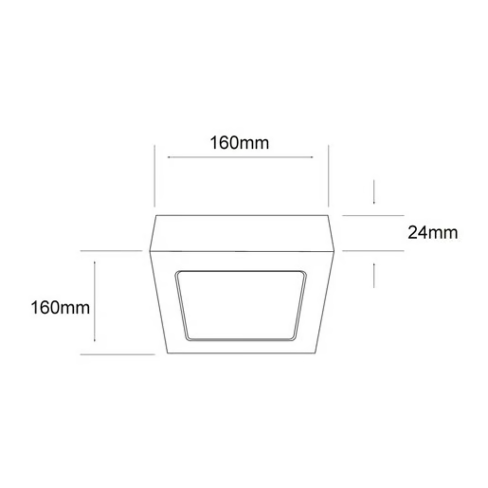 Lámpara de Techo LED Tipo Plafón para Interior Luz Fría 12W Blanco Tecnolite