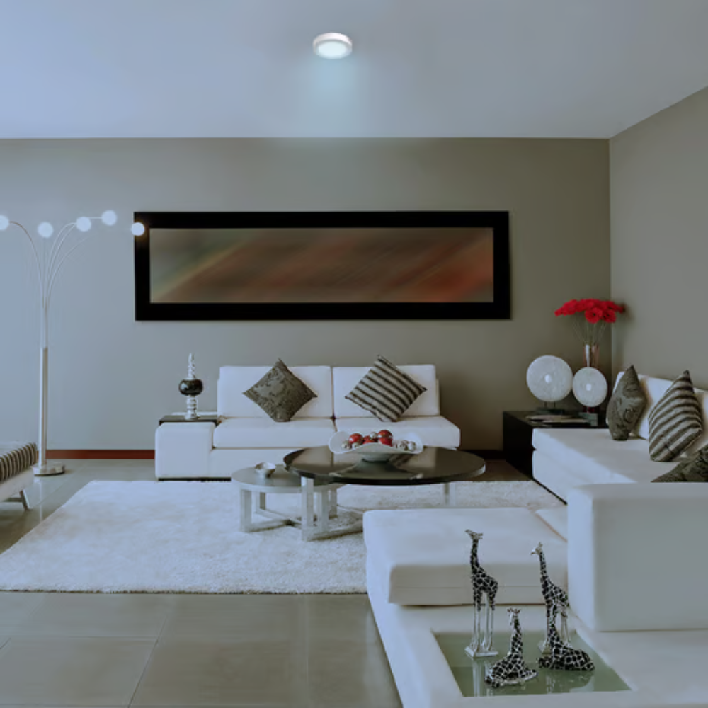 Lámpara de Techo LED Tipo Plafón para interior Luz Fría 12W Blanco Tecnolite