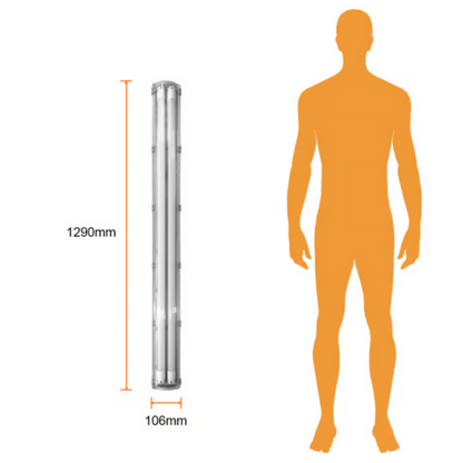 Lámpara de Techo LED lineal G13 Luz fría 36W Tecnolite