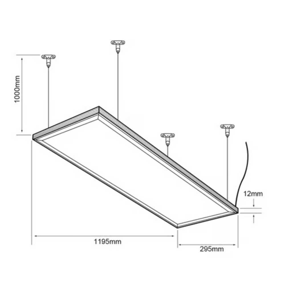 Lámpara de Techo LED tipo Panel de interior Luz Fría 45W Satinado Tecnolite