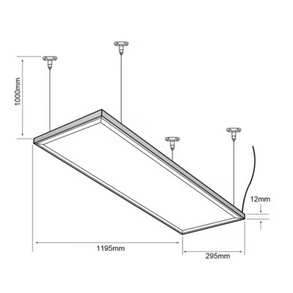 Lámpara de Techo LED tipo Panel de interior Luz Fría 45W Satinado Tecnolite