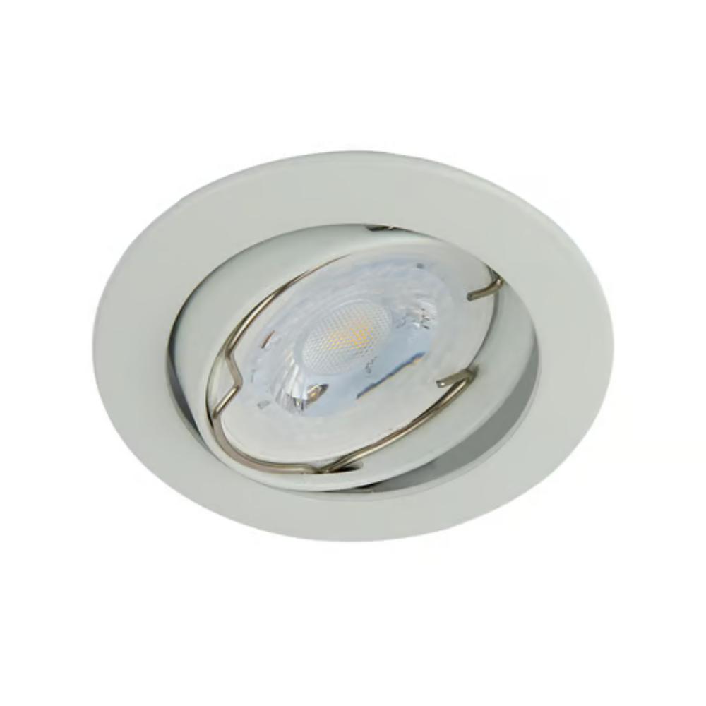 Lámpara de Techo LED Dirigible Empotrable Base GX5.3 6W Blanco Tecnolite