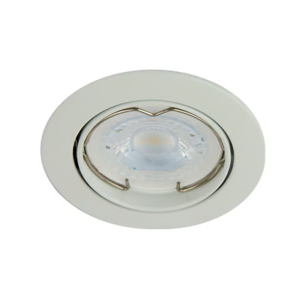 Lámpara de Techo LED Dirigible Empotrable Base GX5.3 6W Blanco Tecnolite