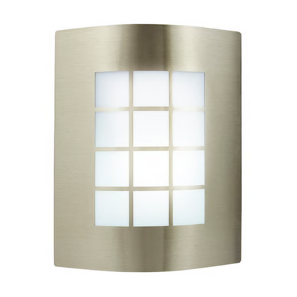 Lámpara de exterior E27 8.5W Satinado Turin 15W Tecnolite